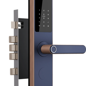 NATIVE By Urban Company Lock Pro with Camera Unlock & Doorbell Connect | 7-Way Unlock |Free Installation Smart Door Lock (Blue)