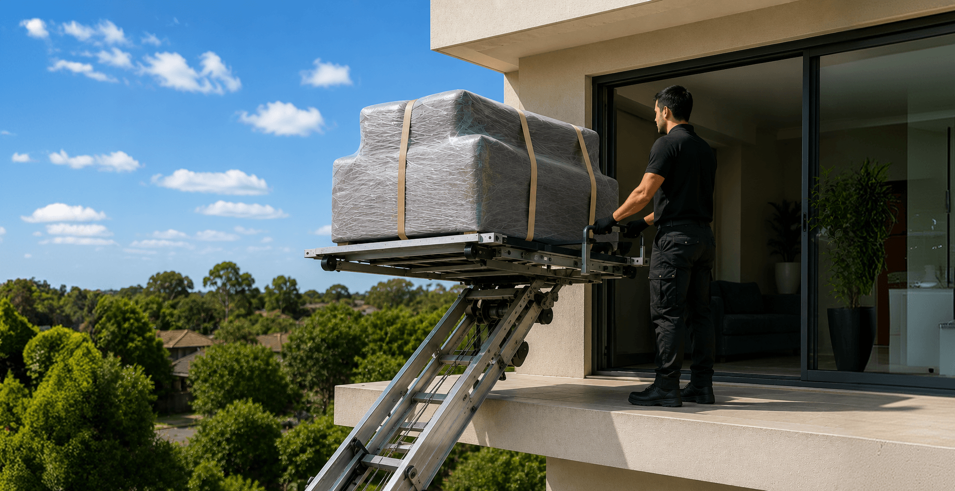 Balcony lift and workstation installation services on the Central Coast