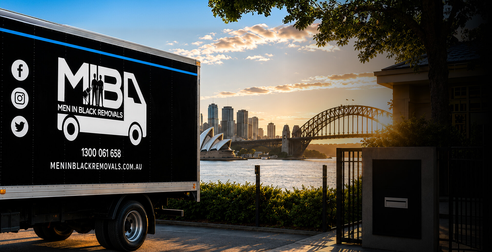 Local Men In Black removals vehicle serving the Central Coast