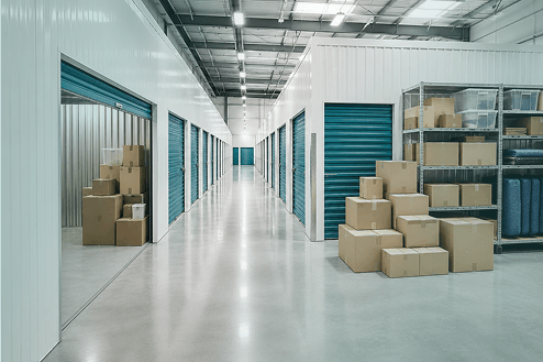 Secure furniture and household storage facility