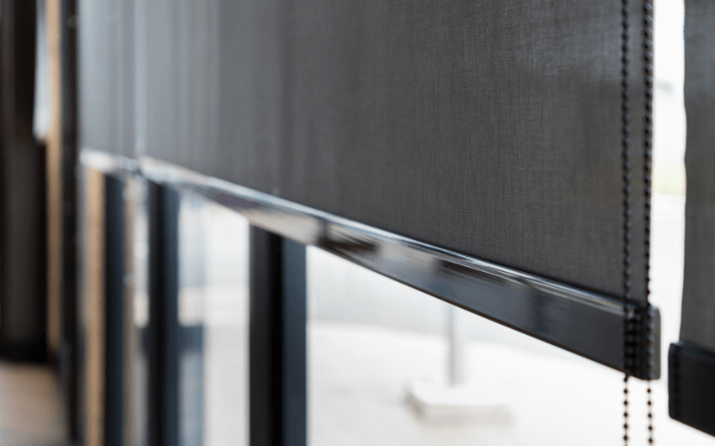Black roller Blinds
