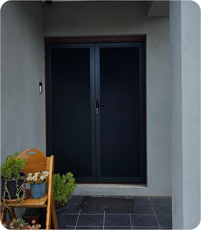 Premium security door installation