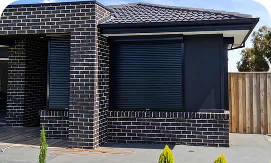 House exterior with shutters